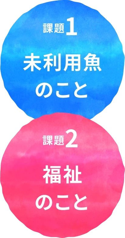 未利用魚の課題と福祉の課題